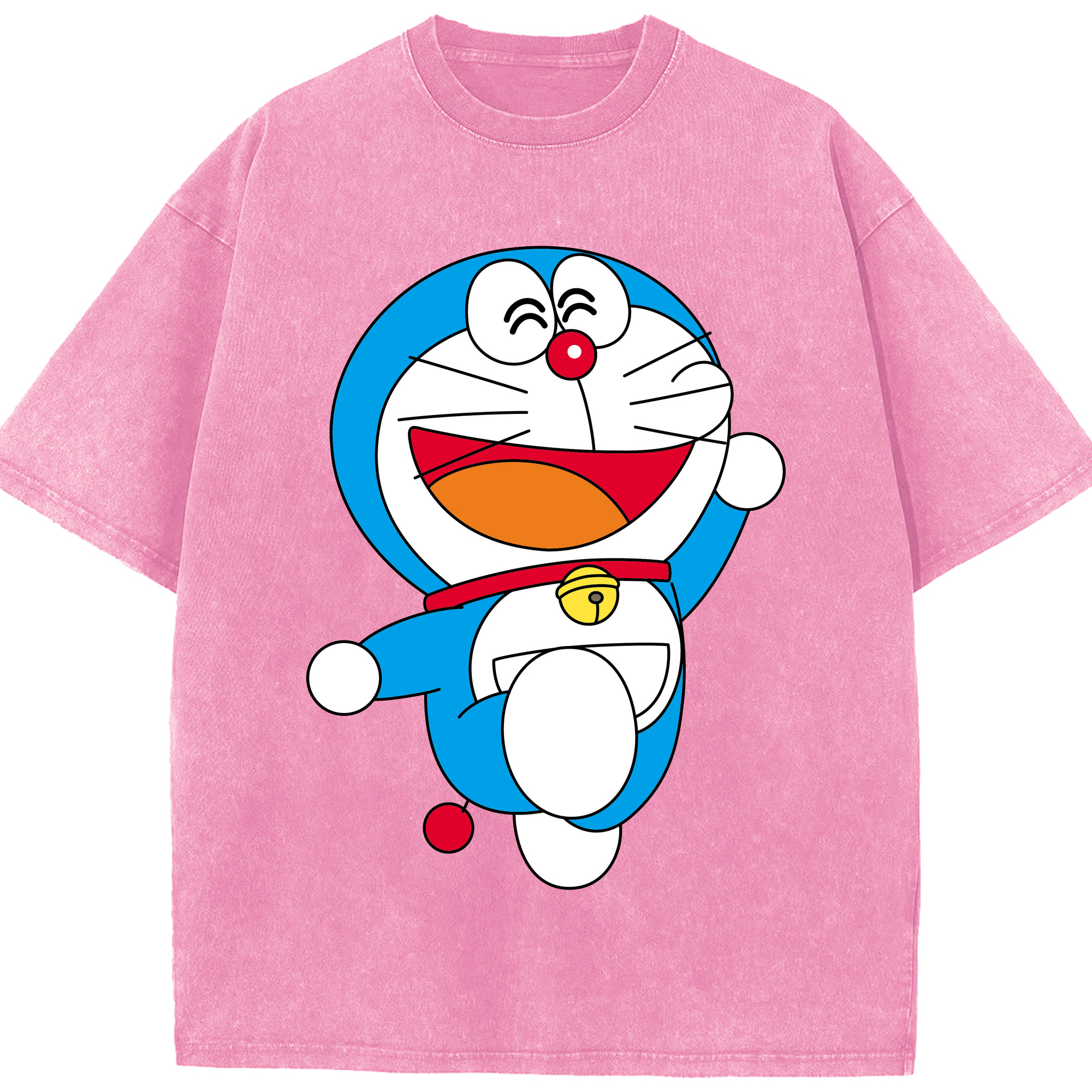 （画像用） ドラえもん Doraemon 綿100% ヴィンテージ風 半袖Tシャツ（フロントプリント）